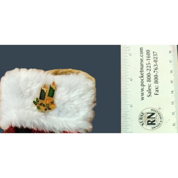Christmas Candles Pin vintage Christmas Jewelry - Picture 3 of 4